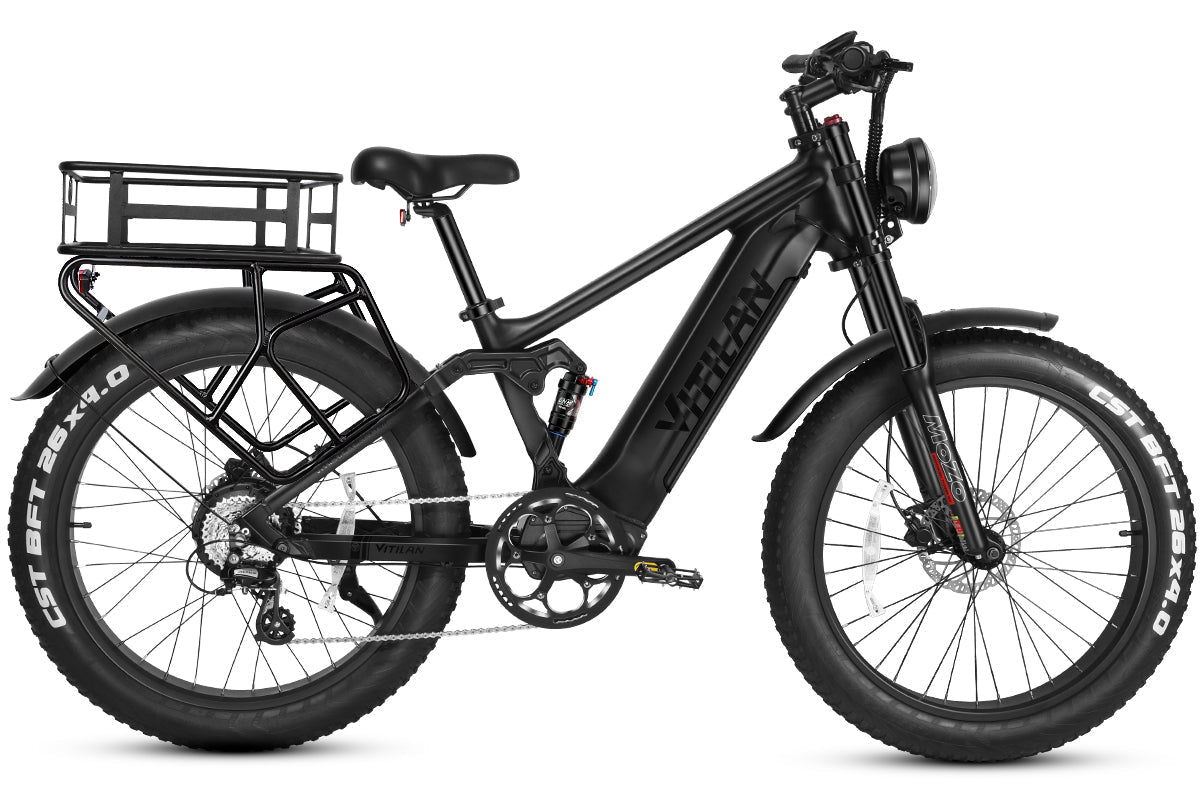 T7 / T7PRO vollgefedertes Mountainbike E-Bike