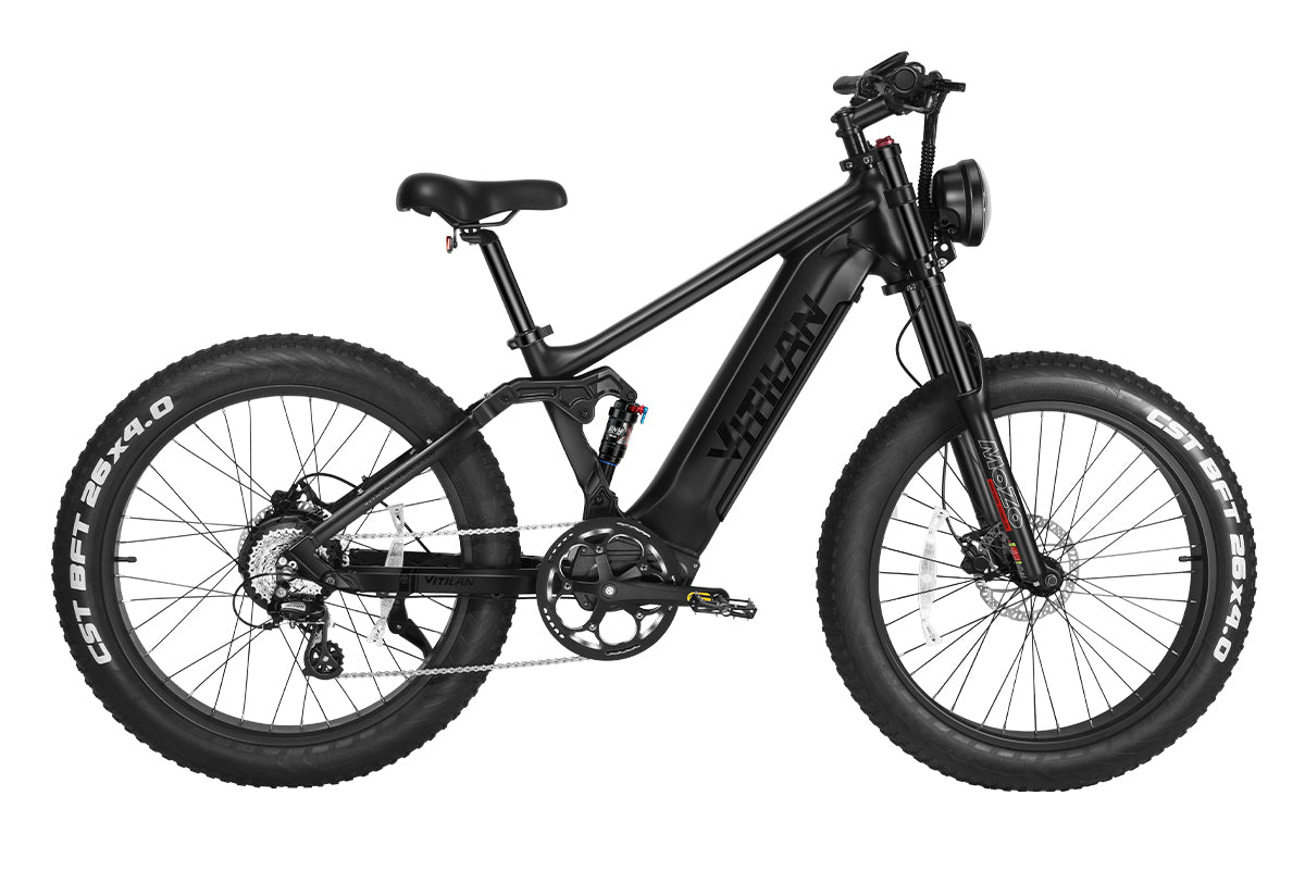 T7 / T7PRO vollgefedertes Mountainbike E-Bike