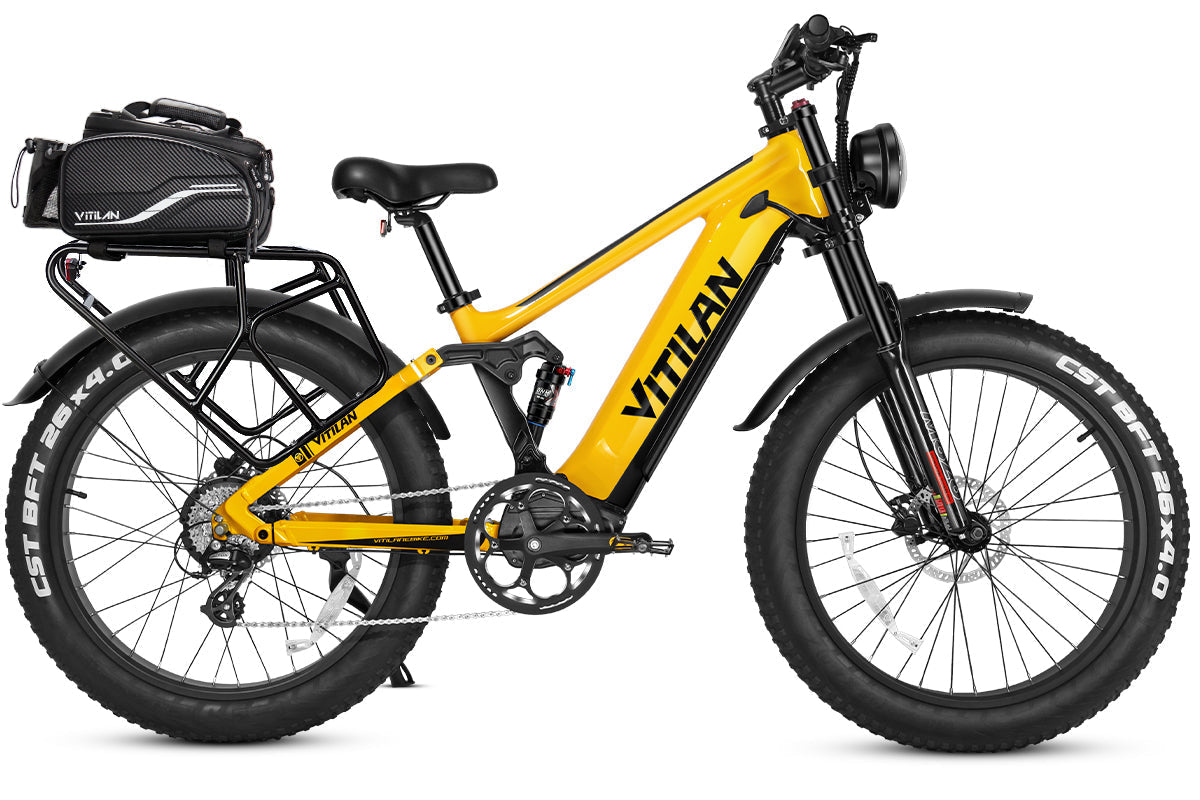 T7 / T7PRO vollgefedertes Mountainbike E-Bike
