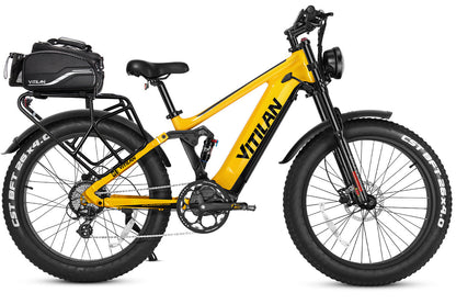 T7 / T7PRO vollgefedertes Mountainbike E-Bike