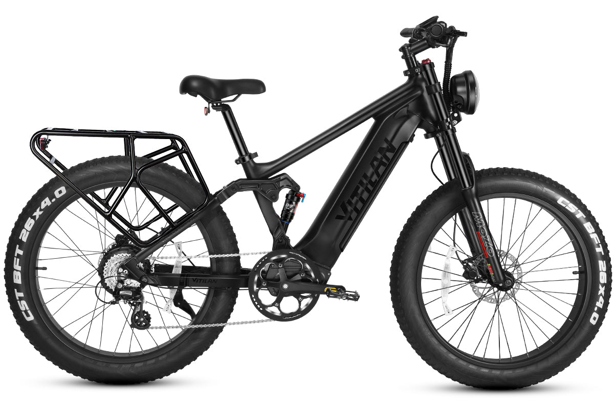 T7 / T7PRO vollgefedertes Mountainbike E-Bike