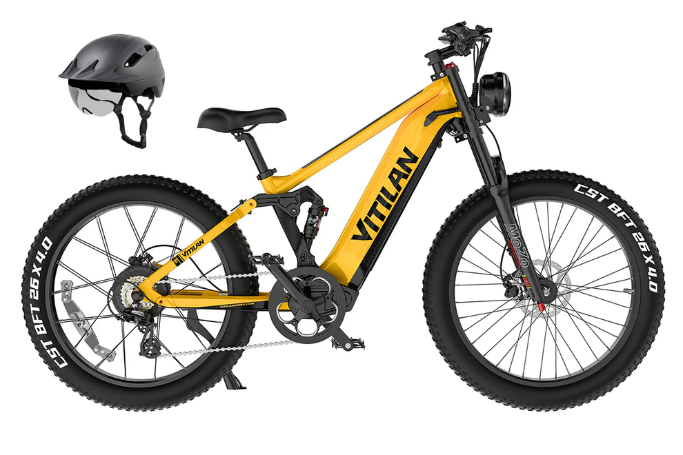 T7 / T7PRO vollgefedertes Mountainbike E-Bike