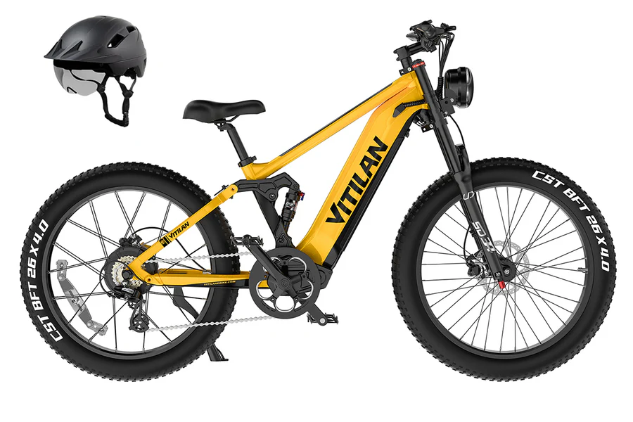 T7 / T7PRO vollgefedertes Mountainbike E-Bike