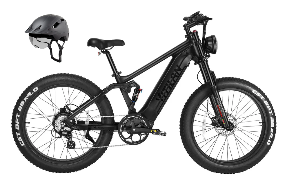 T7 / T7PRO vollgefedertes Mountainbike E-Bike