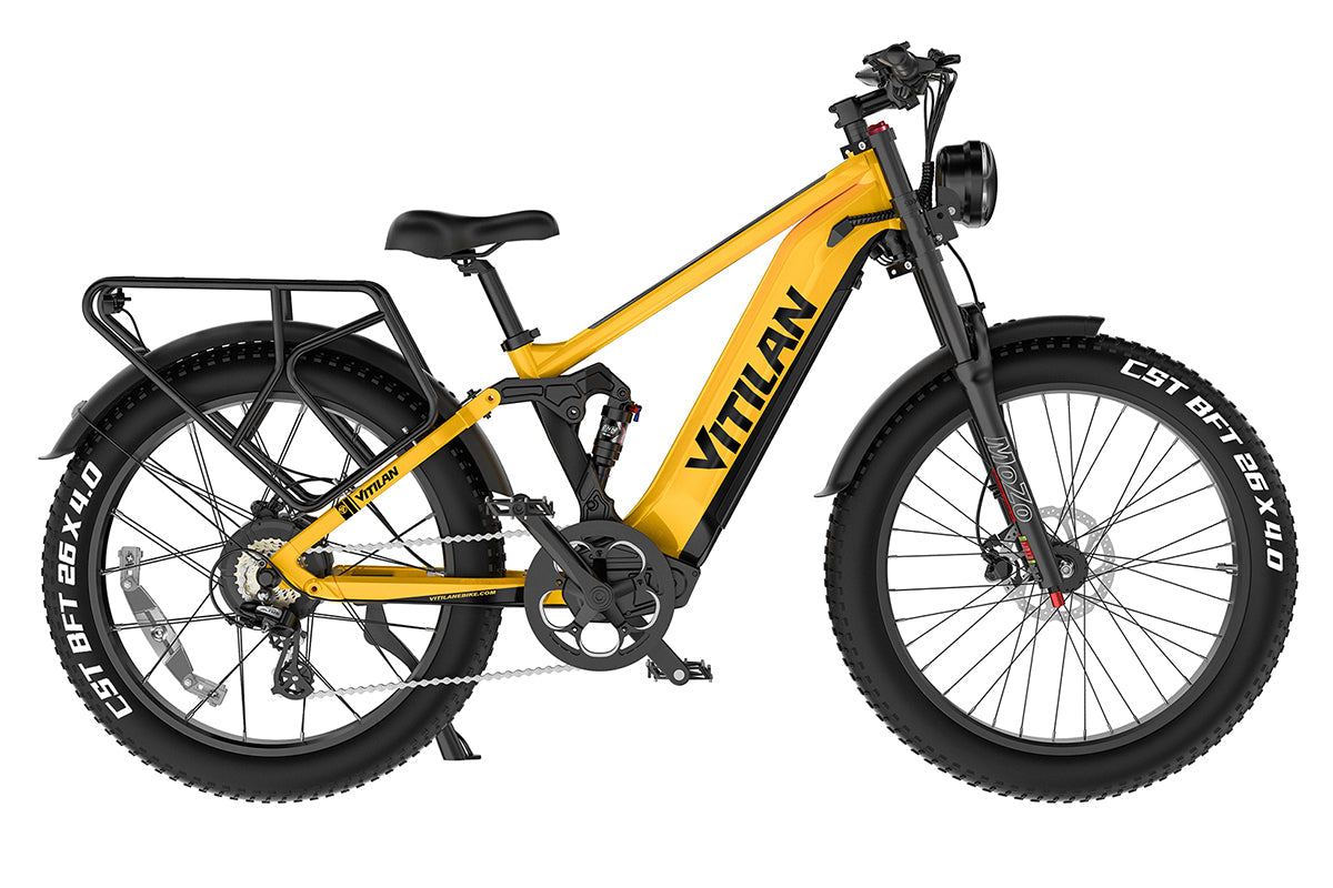 T7 / T7PRO vollgefedertes Mountainbike E-Bike